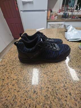 KR Strikeforce Men's Flyer Mesh Lite Bowling Shoes Black/Royal Size 10.5